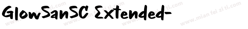 GlowSanSC Extended字体转换